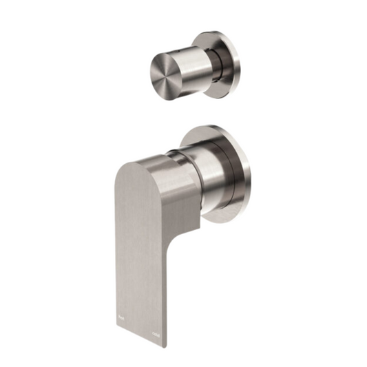 Inbouw mengkraan met diverter – Portofino - 2-gats - Brushed nickel