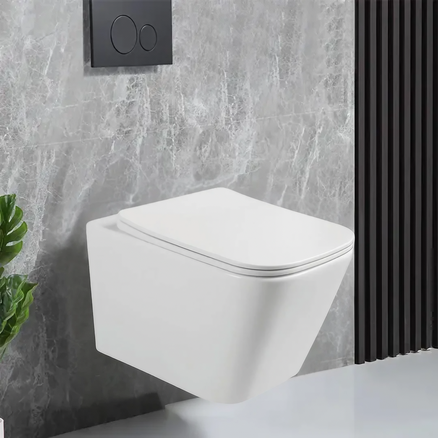 Opbouw Hangend Toilet - Barcelona - Glans Wit - 515x355x340mm