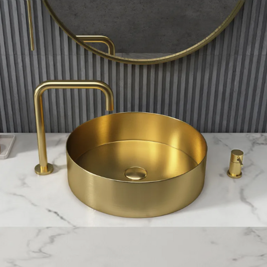 Opzet Waskom - Dante - Goud - RVS - 380x380x120mm