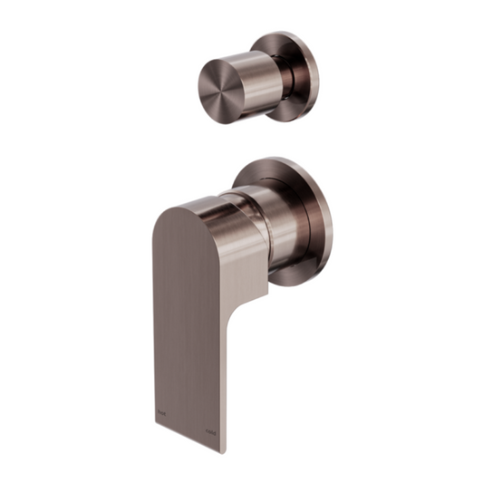Inbouw mengkraan met diverter – Portofino - 2-gats - Brushed bronze