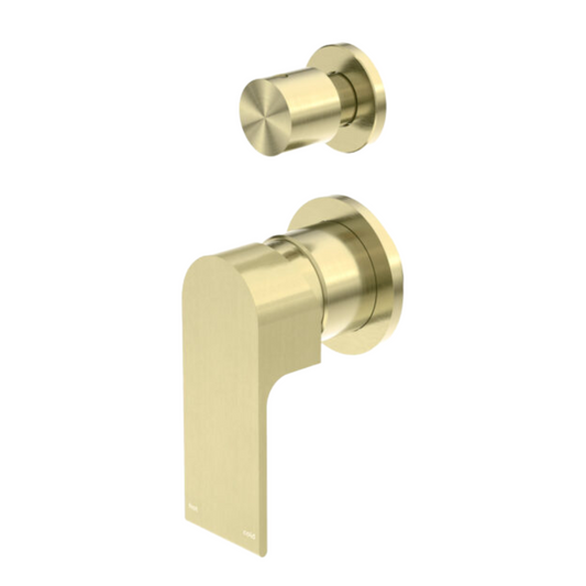 Inbouw mengkraan met diverter – Portofino - 2-gats - Brushed gold