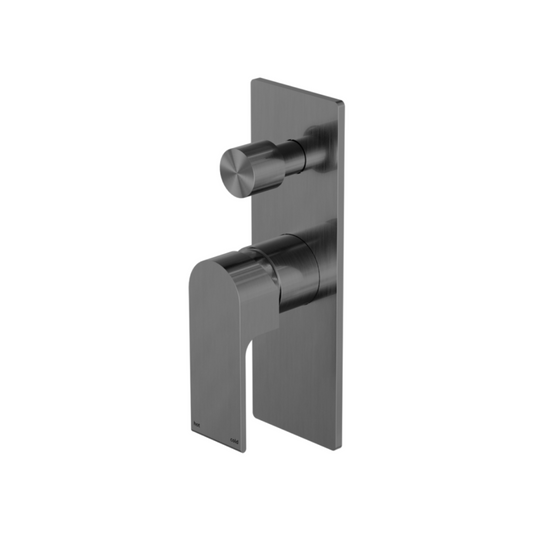 Inbouw mengkraan met diverter – Portofino – Gun metal grey