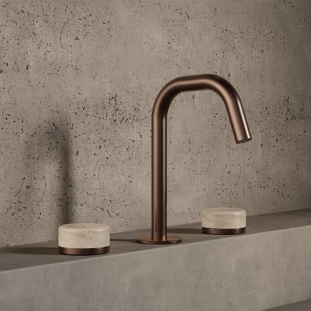 Inbouw mengkraan – Sorrento – Carrara – Brushed gold