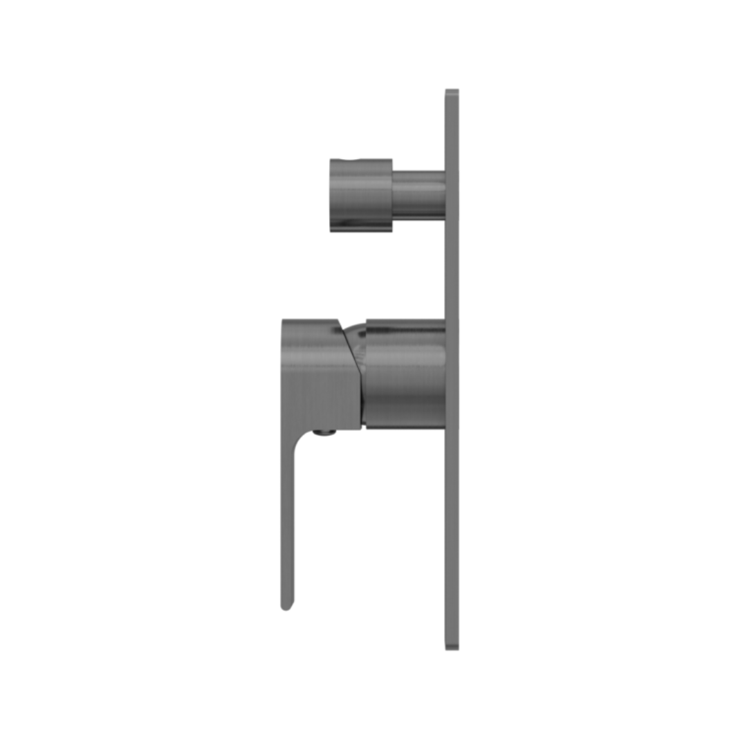 Inbouw mengkraan met diverter – Portofino – Gun metal grey