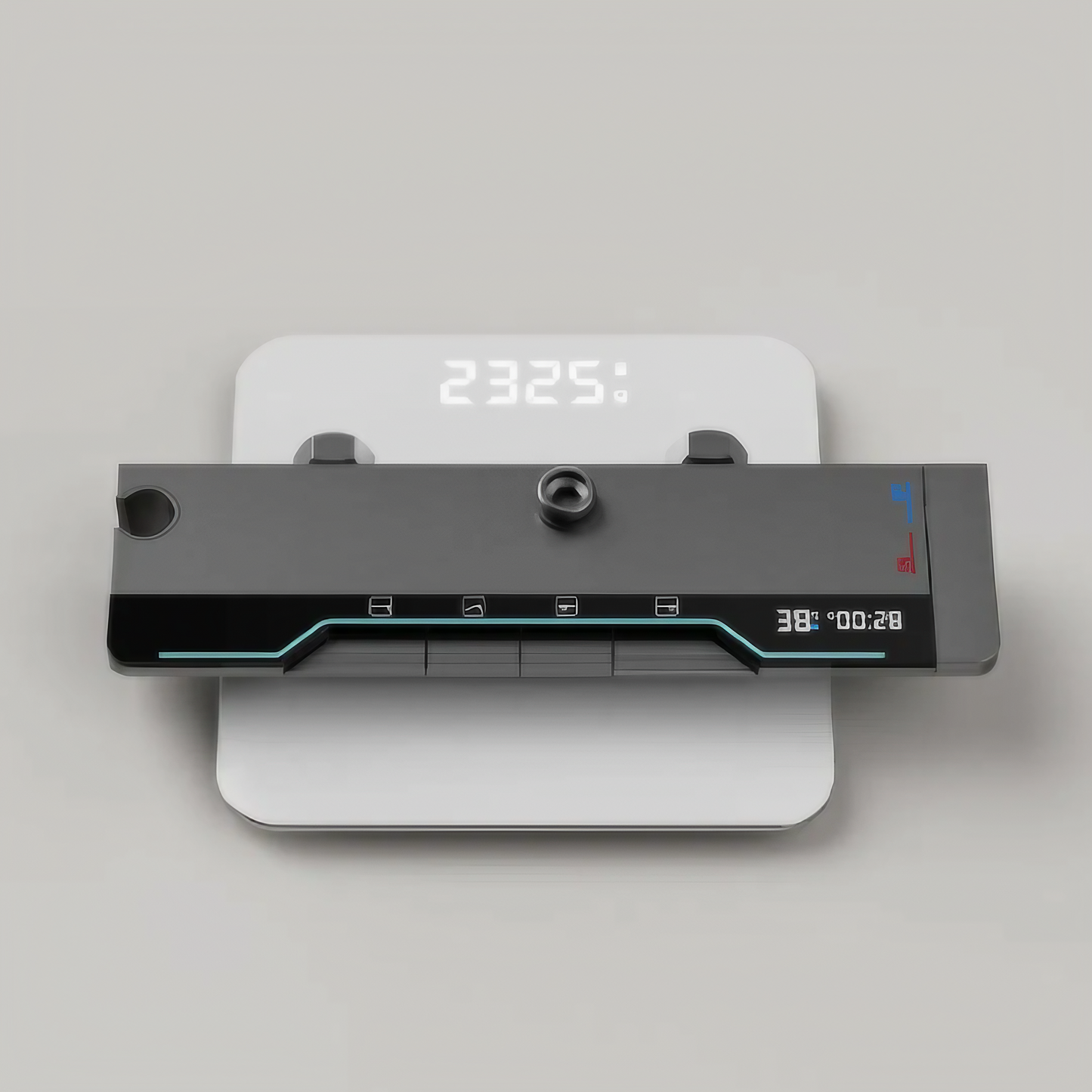 Opbouw Regendoucheset - Como - Gun Grey - Digitaal Display