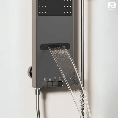 Douchepaneel - Portofino - Gun Grey - Digitaal Display - Bewegingssensor