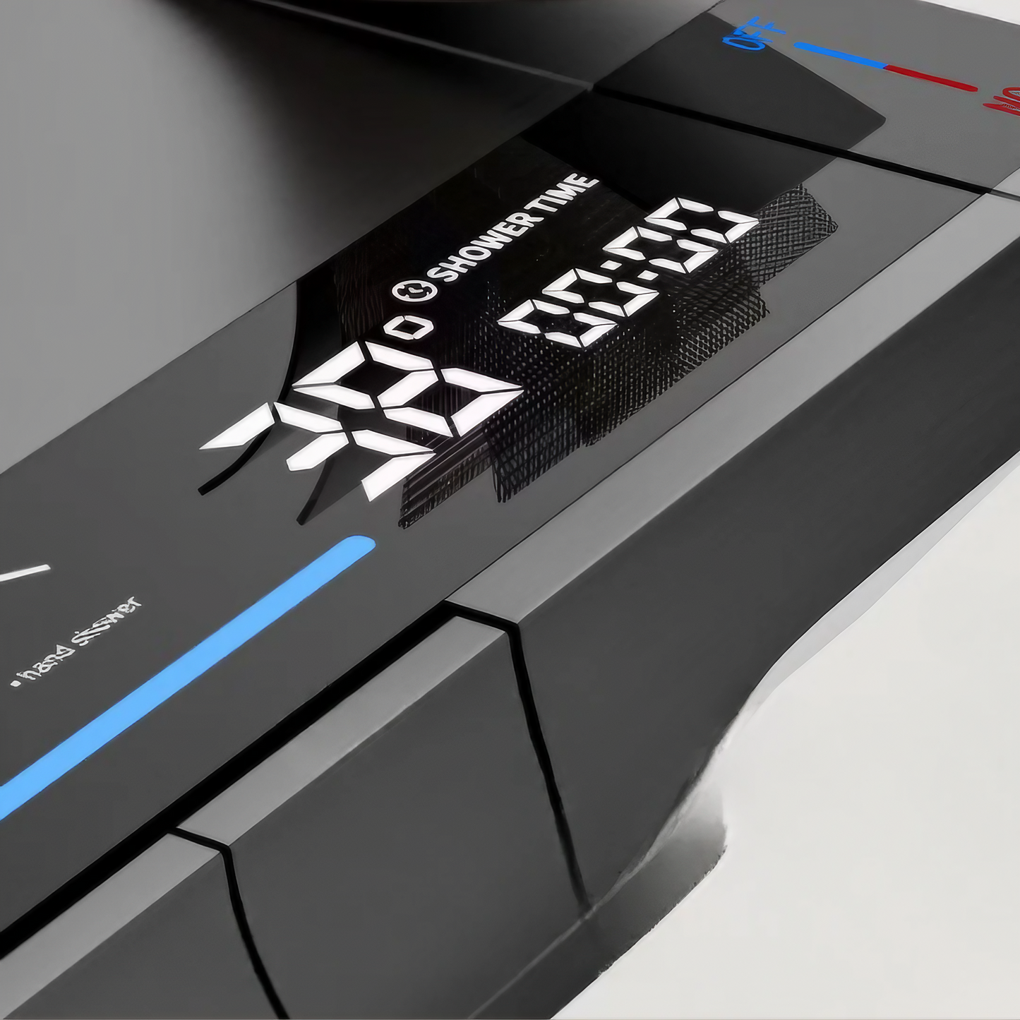 Opbouw Regendoucheset – Monaco – Gun Grey – Digitaal Display