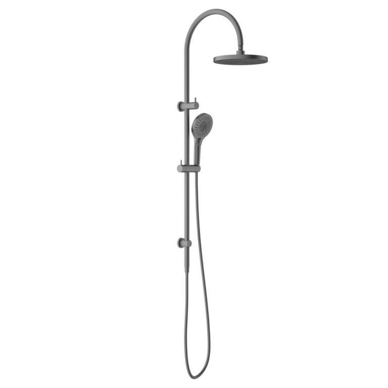 Regendoucheset Valencia – Graphite - Air shower - Met inbouwmengkraan