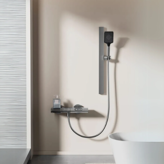 Opbouw Doucheset - Giovanna - Gun Grey - Digitaal Display