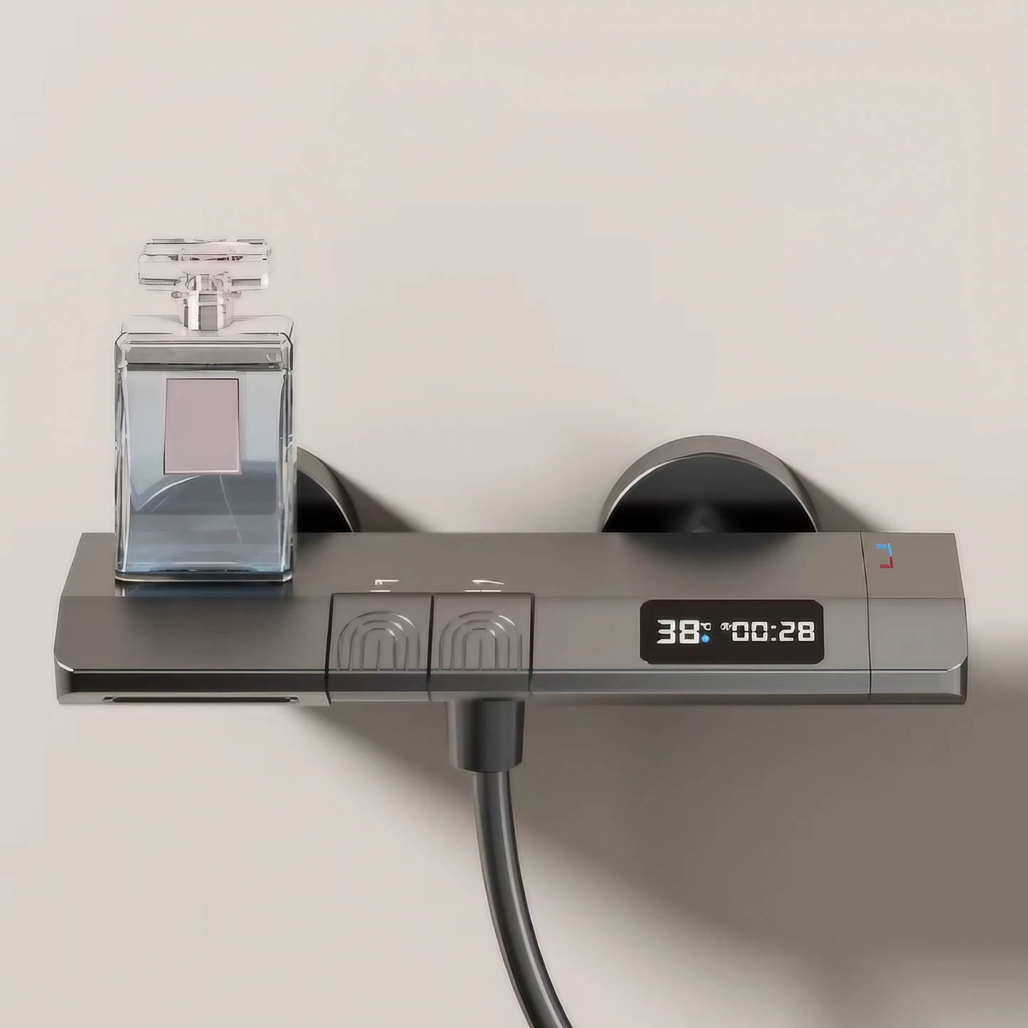 Opbouw Doucheset - Giovanna - Gun Grey - Digitaal Display